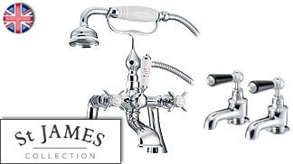 St James Taps and Mixers for Baths