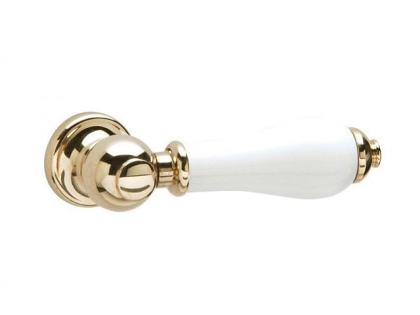 Bristan Cistern Lever 3 Gold Plated With White Components W Cl3 G Wht Wcl3gwht