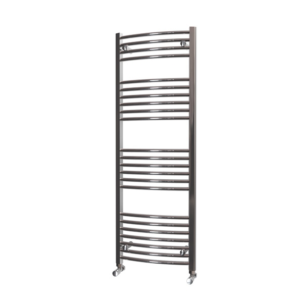 curved chrome towel radiator