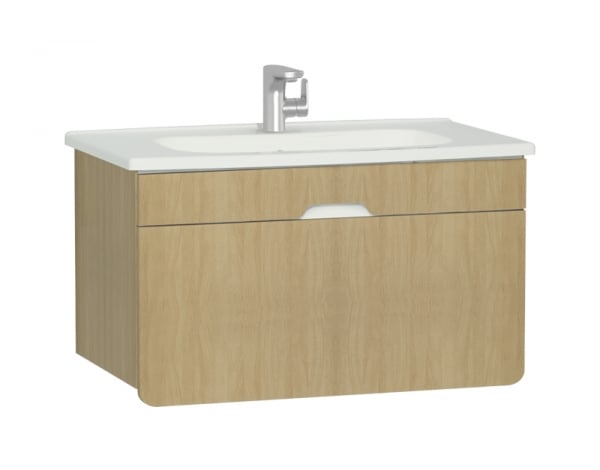 Vitra D Light 900 Oak Washbasin And Unit 58136