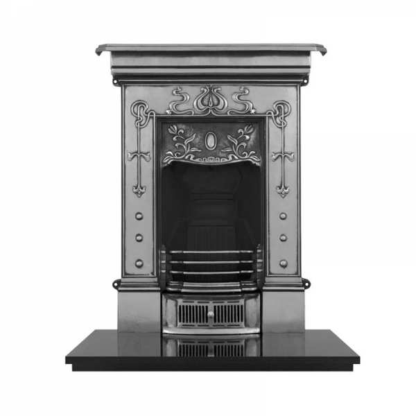 Carron Bella Small Full Polish Cast Iron Combination Fireplace