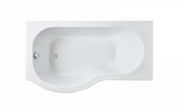 Nuie P Shape Left Hand Shower Bath 1500mm WBP1585L