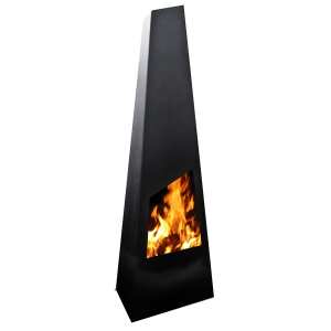 Gardenmaxx Chingo Black Outdoor Fireplace