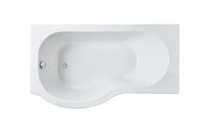 Nuie P Shape Left Hand Shower Bath 1700mm WBP1785L