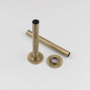Rads 2 Rails Antique Brass Pipe Sleeve with Bezels