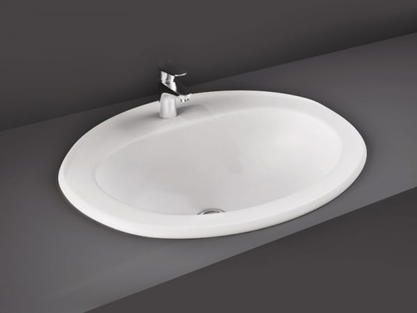  RAK  Mira Over  Counter 2 Tap Hole  Washbasin 560 x 475 