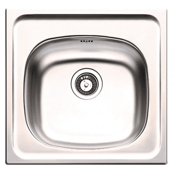 Clearwater E33 1 One Bowl Inset Stainless Steel Kitchen Sink 465 x 435