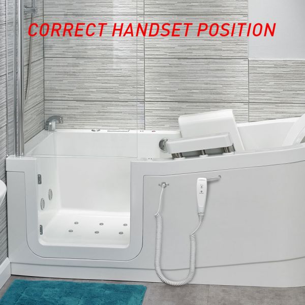 Easy Riser Corner 1700 Easy Access Walk In Shower Bath with Glass Door ...