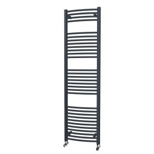 Riviera Neo 1800 x 500 Anthracite Curved Ladder Towel Rail
