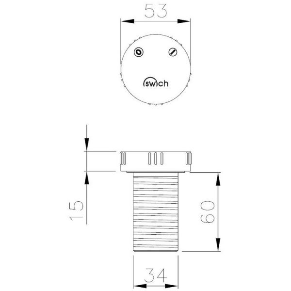 Abode Swich Matt Black Filtered Water Diverter Valve with Classic Filter #3