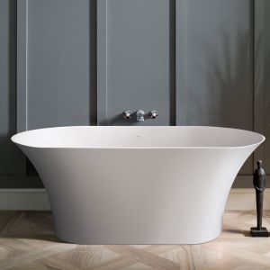 Eastbrook Charlton Gloss White Double Ended Freestanding Bath 1650