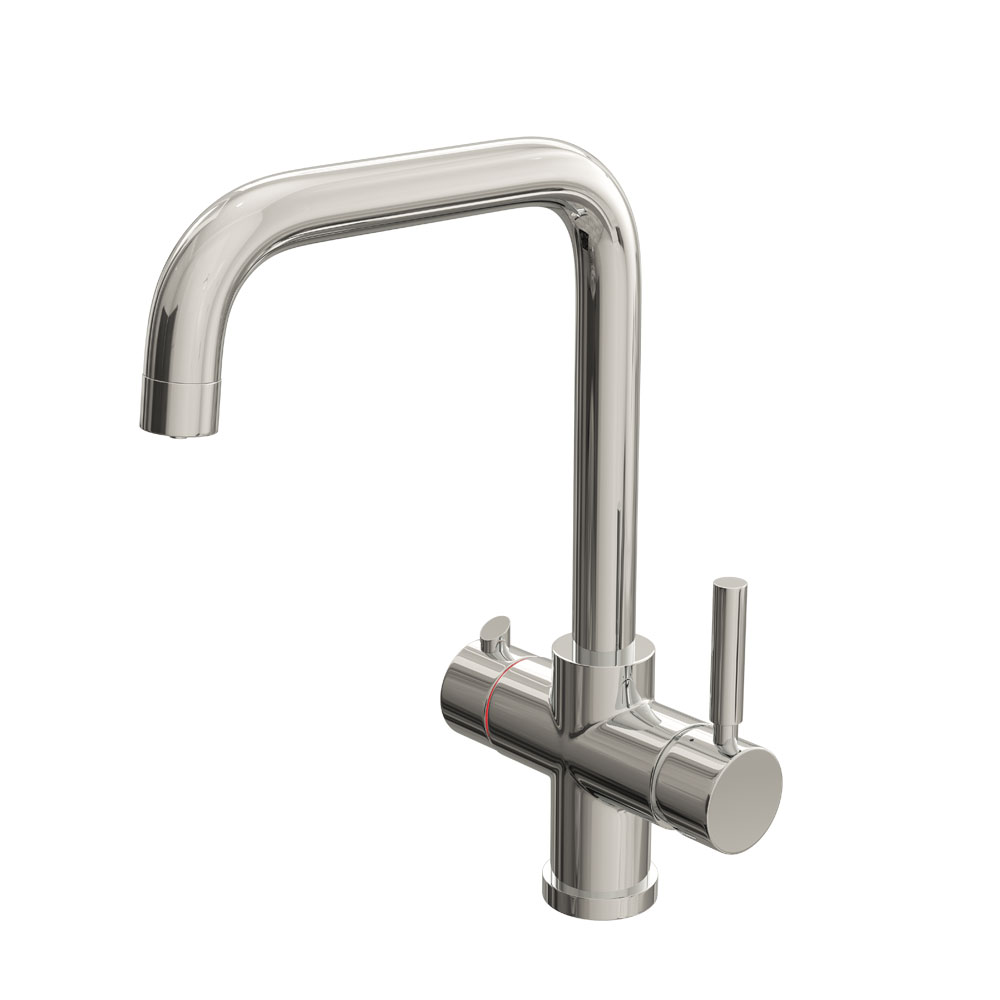 Cassellie Chrome Mono Kitchen Sink Mixer Tap With Instant Boiling Water System Btf002 Cs Btf002