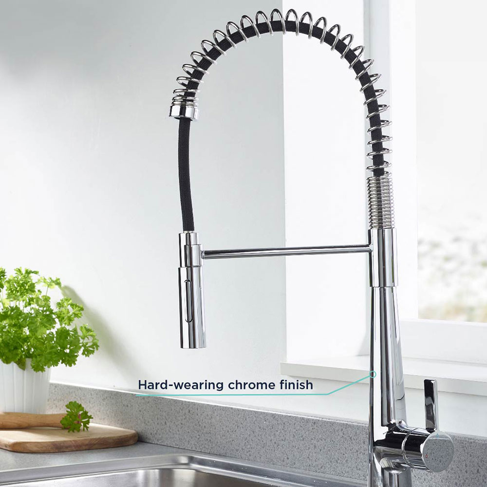 Bristan Axia Mono Kitchen Mixer Tap With Pull Down Spray And Eco Start Ax Prosnk C On Sale At 0056