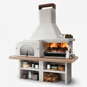 Palazzetti Gargano Masonry BBQ with Oven and Worktop