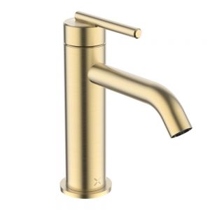 Crosswater 3ONE6 Lever Brushed Brass Effect Mono Basin Mixer Tap