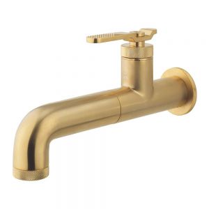 Crosswater Union Lever Brass Wall Mounted Mono Basin Mixer Tap