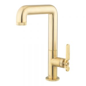 Crosswater Union Lever Brass Tall Basin Mixer Tap