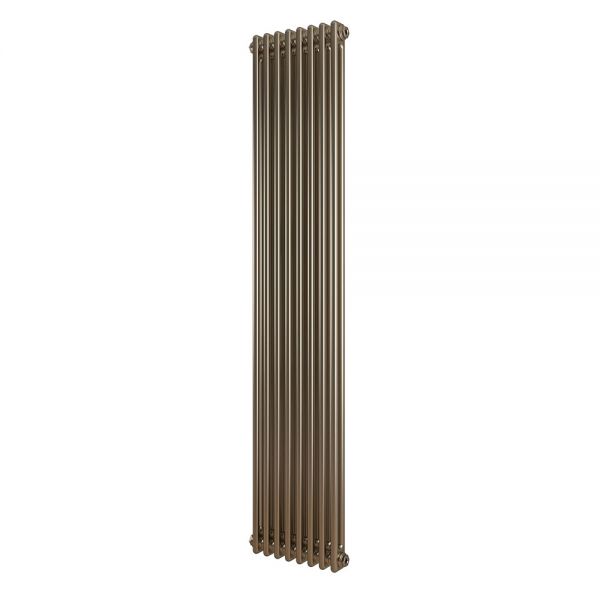 Eastbrook Rivassa 1800 x 473 Bronze Effect 2 Column Vertical Radiator