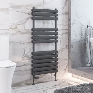 Eastbrook Tunstall Double 1600 x 600 Matt Anthracite Designer Towel Rail