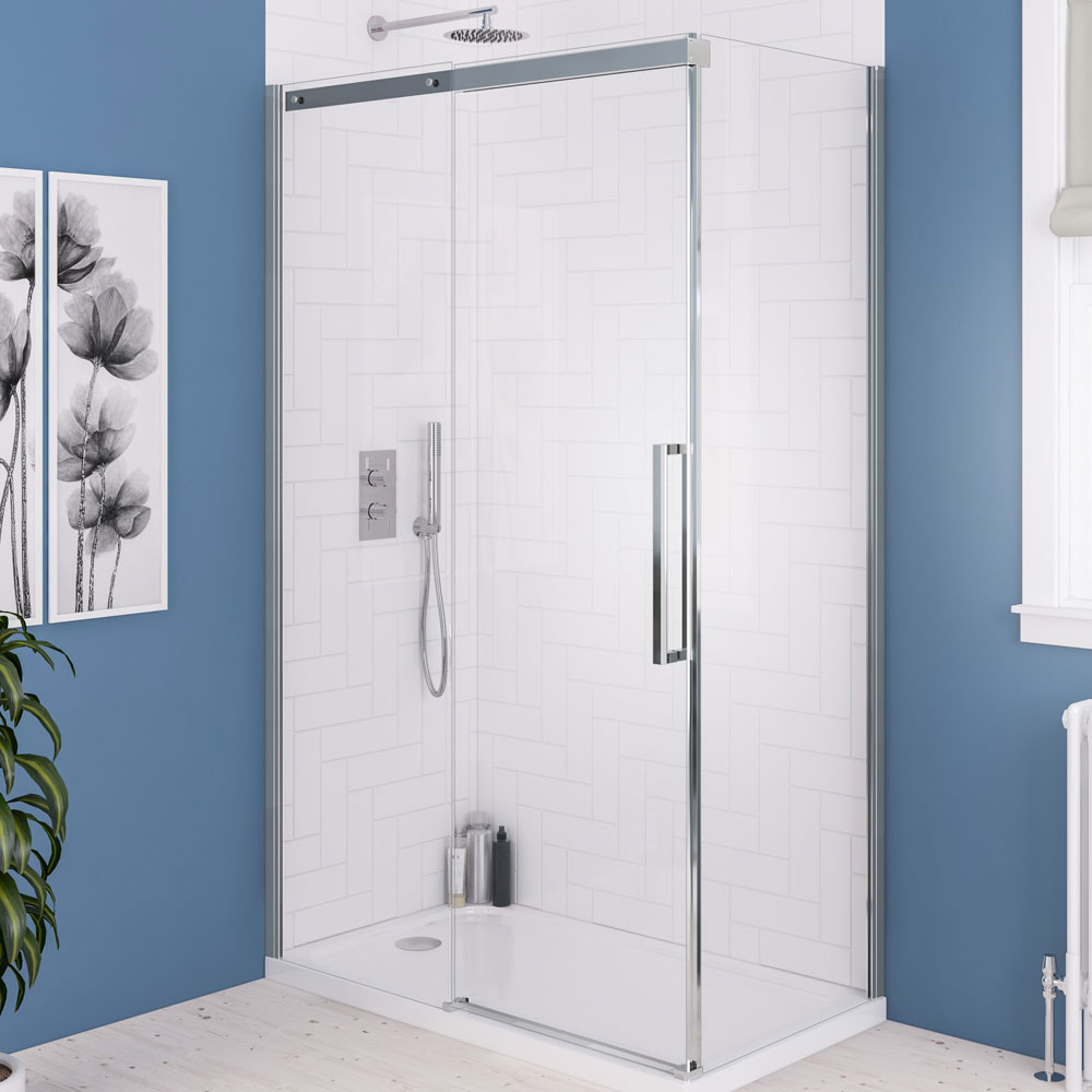 Eastbrook Corniche 2000 Chrome Sliding Shower Door 1700mm 49.6006