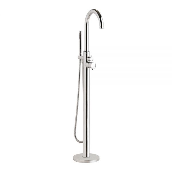 Hudson Reed Tec Lever Chrome Floor Standing Thermostatic Bath Shower Mixer Tap