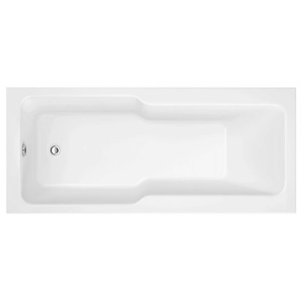 Moods Baffin Single Ended Acrylic Shower Bath 1700 x 750mm