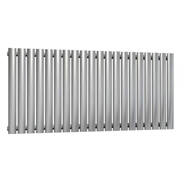 Reina Nerox Brushed Stainless Steel Single Panel Radiator X Mm Rns Nrx S