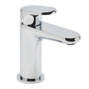 Roper Rhodes Clear Chrome Mini Basin Mixer Tap with Click Waste