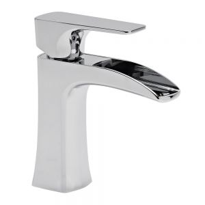 Roper Rhodes Sign Chrome Mini Basin Mixer Tap with Click Waste