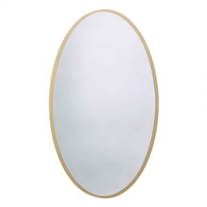 Roper Rhodes Thesis Brushed Brass 500 x 700mm Oval Bathroom Mirror