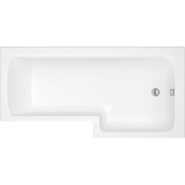 Synergy Berg 1500 x 700 0 Tap Hole Right Handed L Shape Reinforced Shower Bath Tub