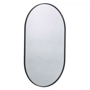 Roper Rhodes Thesis Black Frame 500 x 800mm Pill Bathroom Mirror