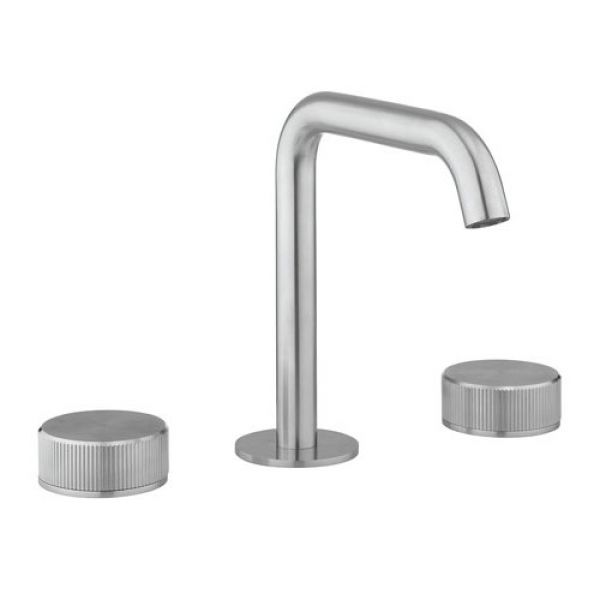 Crosswater 3ONE6 Stainless Steel Three Hole Deck Mounted Basin Mixer Tap