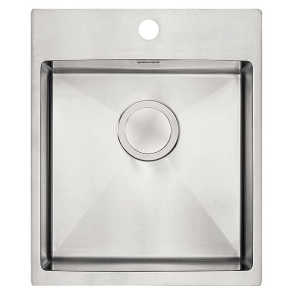 Clearwater Urban 1 Bowl Inset Stainless Steel Kitchen Sink 440 x 510