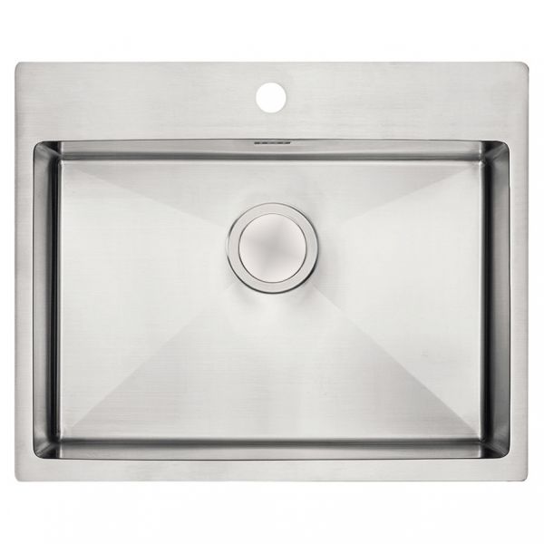 Clearwater Urban 1 Bowl Inset Stainless Steel Kitchen Sink 660 x 515