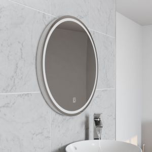 Kartell Vista 600 x 600 Circular LED Illuminated Bathroom mirror