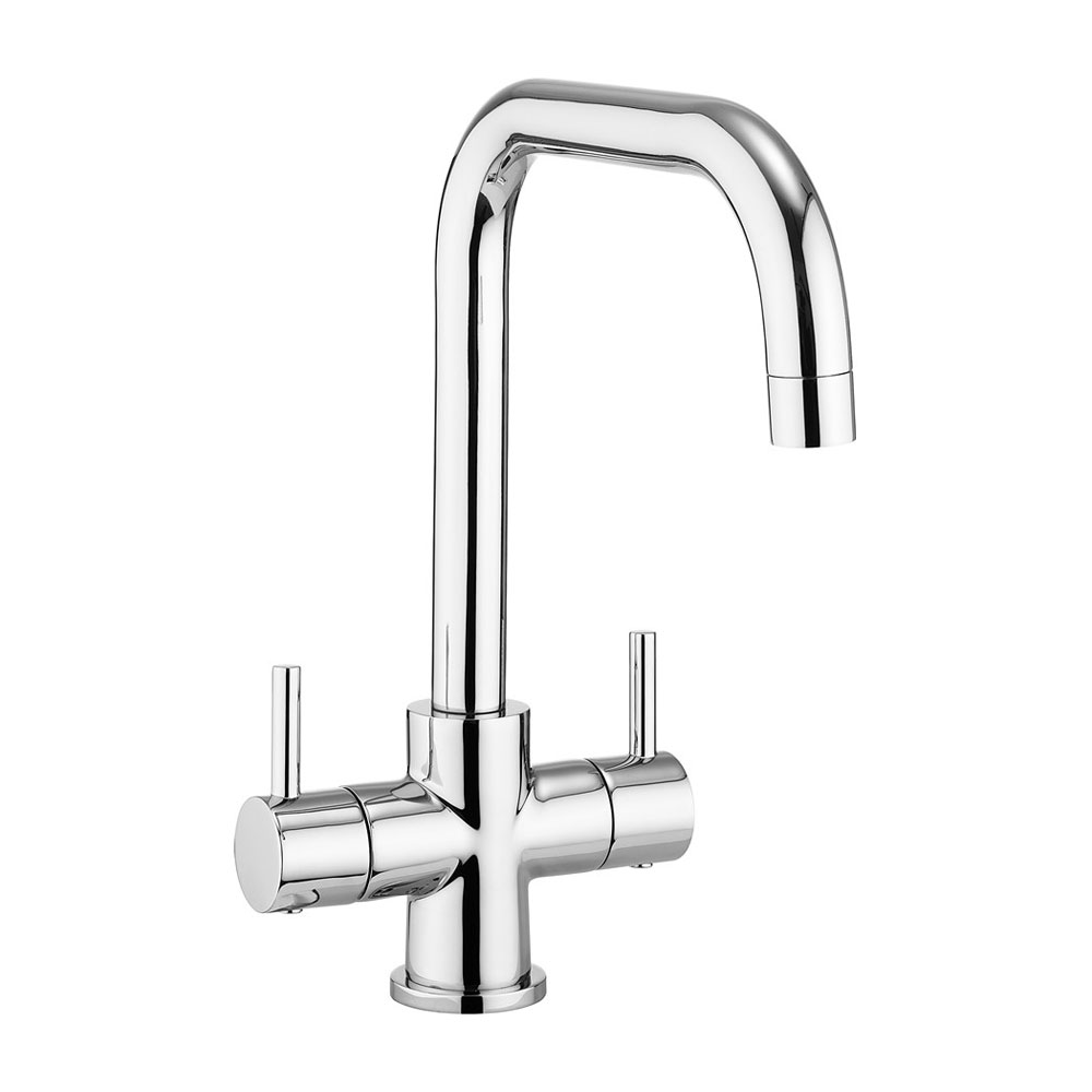 Crosswater Cucina Design Square Dual Lever Kitchen Sink Mixer Tap De710dc